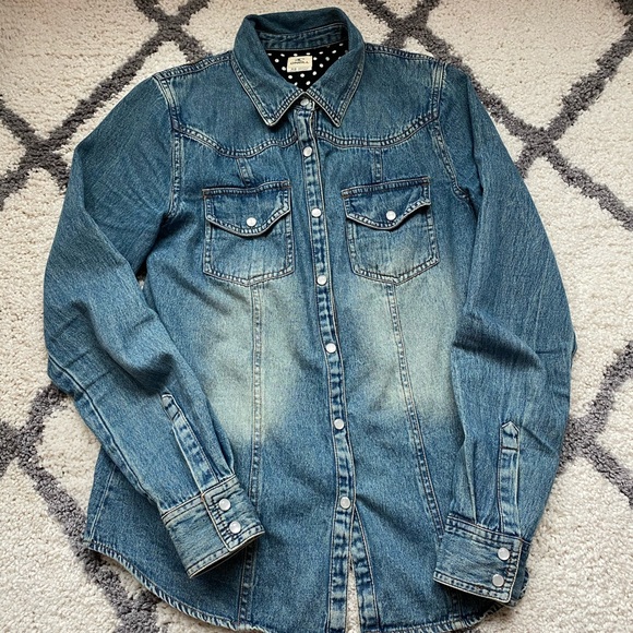 O’Neill Flowered Jean Jacket - Picture 1 of 3